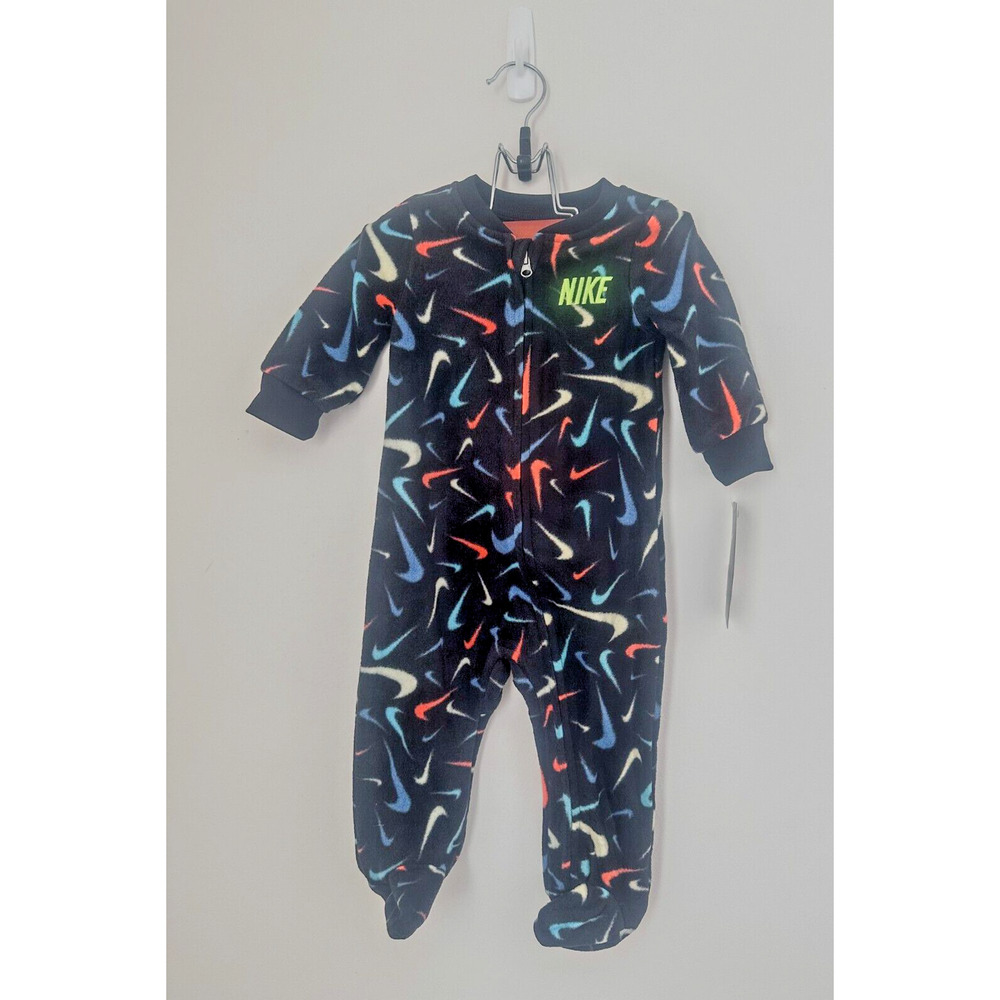 Nike Baby Boys Swoosh Swooshfetti Parade Footed Coverall Sleeper 6 Month Infant